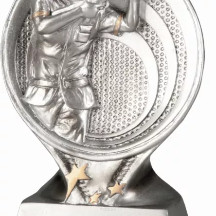 RS1701 figurka odlewana złoto-srebrna  STRZELECTWO h-15,5 cm