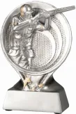 RS1701 figurka odlewana złoto-srebrna  STRZELECTWO h-15,5 cm