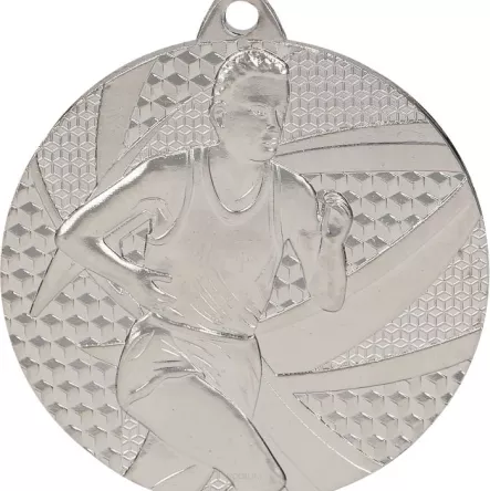 MMC6350/S Medal srebrny- biegi - medal stalowy R- 50 mm, T-2 mm