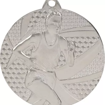 MMC6350/S Medal srebrny- biegi - medal stalowy R- 50 mm, T-2 mm