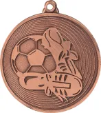 MMC9750/B Medal brązowy- piłka nożna - medal stalowy R- 50 mm, T- 2 mm