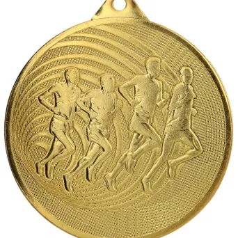 MMC3071/G Medal złoty- Bieganie- medal stalowy d-70mm, grub. 2,5 mm