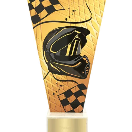 VL1-C/MOT Trofeum szklane na podstawie marmurowej - motoryzacja h-17,5 cm, grub. 1 cm