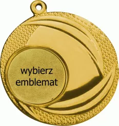 MMC9040/G medal złoty d-40 mm z miejscem na emblemat d-25 mm
