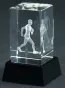 CAL50105/RUN Trofeum szklane 3D z podstawą podświetlaną LED - b
