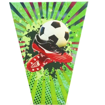 VL2-D/SOC3 Trofeum szklane na podstawie marmurowej - piłka nożna h-15 cm, grub. 1 cm