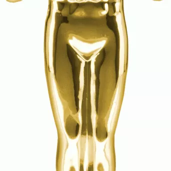 F92C/G Figurka plastikowa złota WIKTOR h-12,5 cm