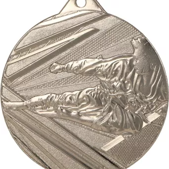 ME002/S medal srebrny d-50 mm tematyczny KARATE