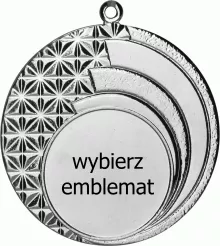 MMC9045/S medal srebrny d-45 mm z miejscem na emblemat d-25 mm