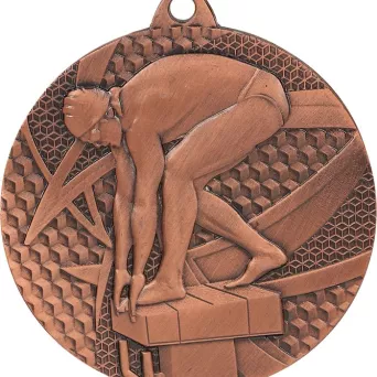 MMC7450/B Medal brązowy- pływanie - medal stalowy R- 50 mm, T- 2 mm