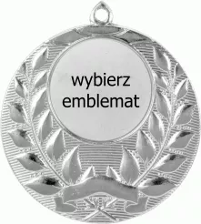 MMC1750/S Medal srebrny d-50 mm z miejscem na emblemat d-25 mm