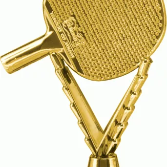 F241/G Figurka plastikowa złota TENIS STOŁOWY h-14,5 cm