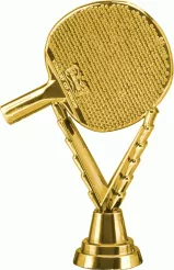 F241/G Figurka plastikowa złota TENIS STOŁOWY h-14,5 cm