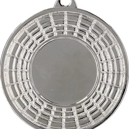 MMC0050/S Medal srebrny ogólny z miejscem na emblemat 25 mm R- 50 mm, T- 2 mm