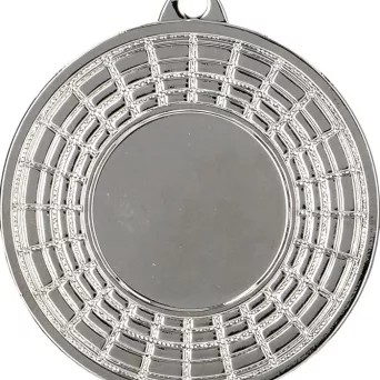 MMC0050/S Medal srebrny ogólny z miejscem na emblemat 25 mm R- 50 mm, T- 2 mm