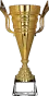 1068B Puchar metalowy złoty h-52cm, d-18cm
