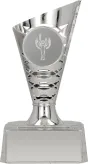9201/S Puchar  plastikowy srebrny h-  125 mm