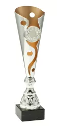 ET342/74F Puchar metalowy srebrny h-40.5 cm