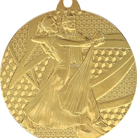 MMC7850/G Medal złoty- taniec - medal stalowy R- 50 mm, T- 2 mm