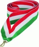 V2-R/W/GN wstążka czerwono-biało-zielona 22 mm
