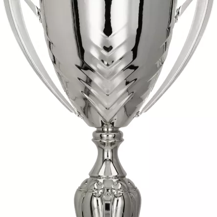 4225C Puchar metalowy srebrny h-44 cm,d-16 cm