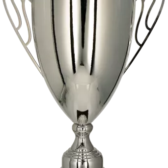 1064A-N Puchar metalowy srebrny h-57,5cm, d-20cm