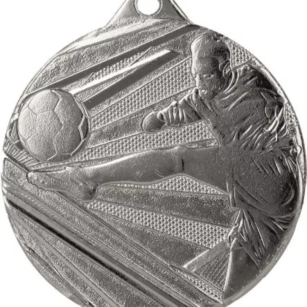 ME001/S medal srebrny d-50 mm tematyczny PIŁKA NOŻNA
