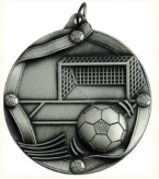 MD613/AS Medal srebro-antyczne - piłka nożna - z metalu nie