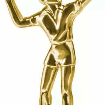 F21/G Figurka plastikowa złota SIATKÓWKA h-15 cm