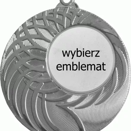 MMC9050/S Medal srebrny d-50mm(emblemat 25mm)