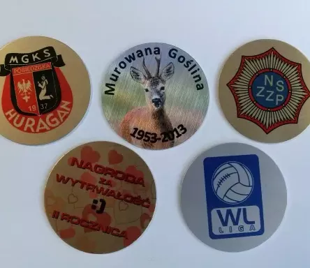 Emblemat wg indywidualnego projektu 70 mm