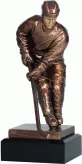 RFST2057/BR figurka odlewana brązowa  HOKEJ h-21,5 cm