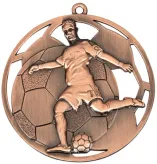 PODMD061/B medal złoty d-70 mm tematyczny PIŁKA NOŻNA