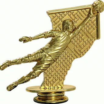 F214/G Figurka plastikowa złota PIŁKA NOŻNA h-10 cm