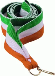V2-GN/W/O wstążka zielono-biało-pomarańczowa 22 mm