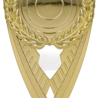 F259/G Figurka plastikowa złota h – 16,5 cm z miejscem na emblemat 50 mm