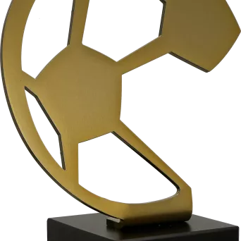 BL-SOC1 Statuetka metalowa PIŁKA NOŻNA h-31cm, grub. 5mm