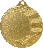 ME0040/G medal złoty d-40 mm z miejscem na emblemat d-25 mm