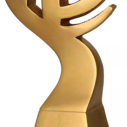 RP5012-23/G Figurka odlewana SIATKÓWKA h-23 cm