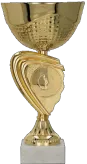 9265B Puchar metalowy złoty h-24cm, d-12cm embl. 50mm