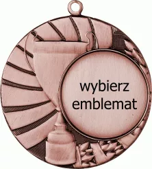 MMC4045/B medal brązowy d-45 mm z miejscem na emblemat d-25 mm
