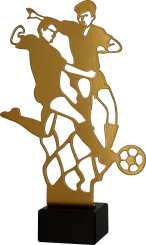 ML-SOC2 Statuetka metalowa PIŁKA NOŻNA h-21cm, grub. 2mm