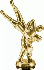 F231/G Figurka plastikowa złota ZAPASY h-14 cm