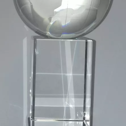 PDK3GL/2 Statuetka kryształowa GLOBUS h-23 cm