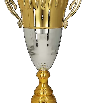 2078A Puchar metalowy złoto-srebrny h-54,5cm, d-18cm