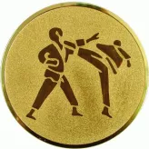 D2-A60 emblemat złoty KARATE d-50 mm