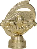 B311/G Figurka plastikowa złota PŁYWANIE h – 9 cm