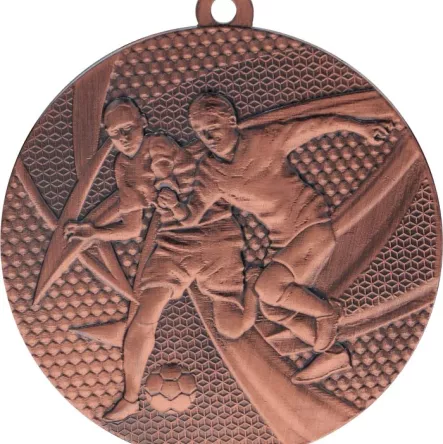 MMC15050/B Medal brązowy- piłka nożna - medal stalowy R- 50 mm, T- 2 mm