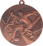 MMC15050/B Medal brązowy- piłka nożna - medal stalowy R- 50 mm, T- 2 mm