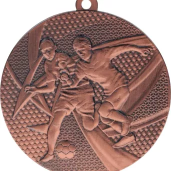 MMC15050/B Medal brązowy- piłka nożna - medal stalowy R- 50 mm, T- 2 mm